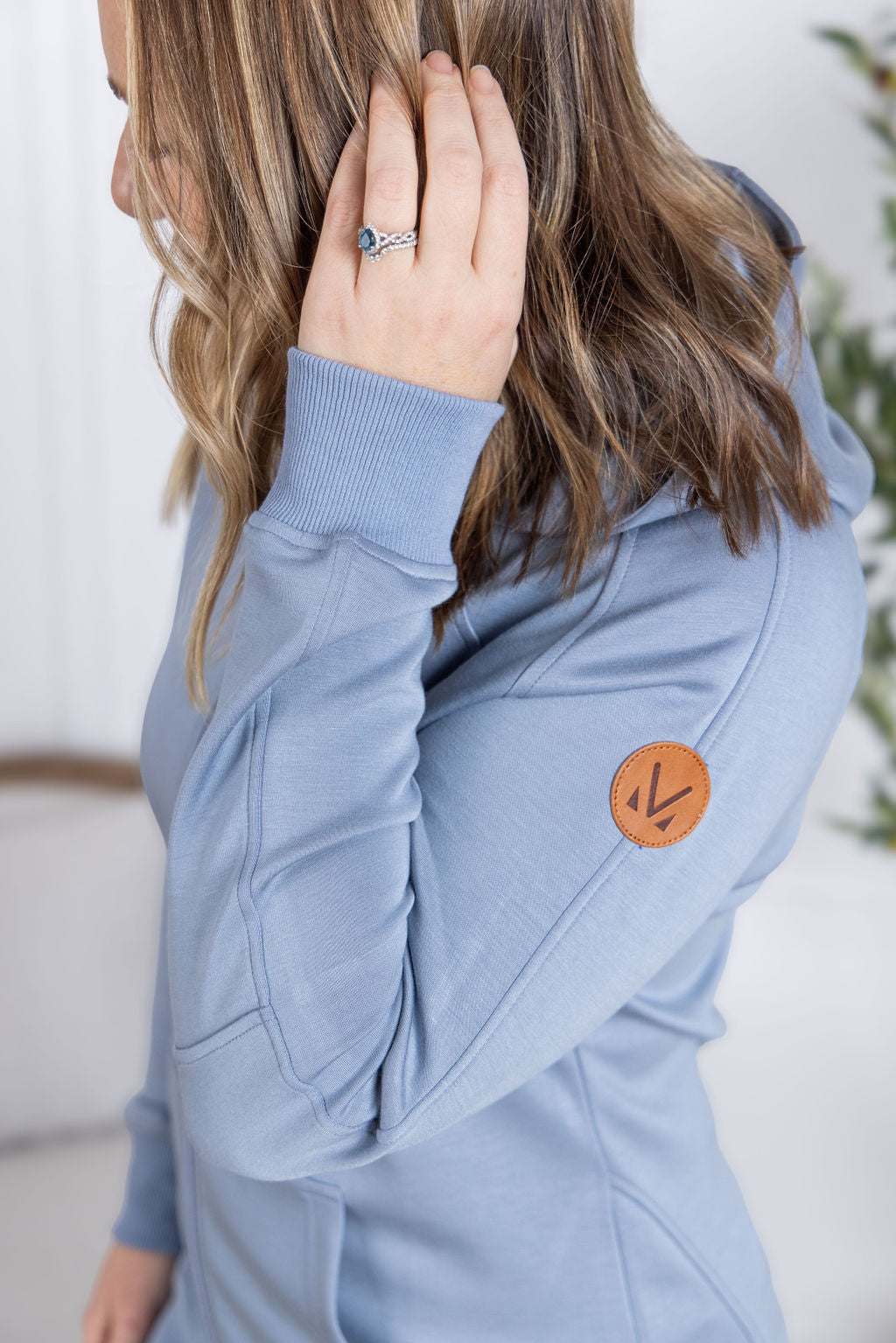 Scuba FullZip Hoodie - Dusty Blue